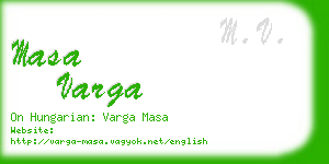 masa varga business card